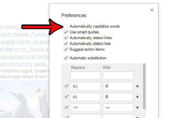 How To Turn Off Automatic Capitalization In Google Docs