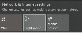 network & internet settings
